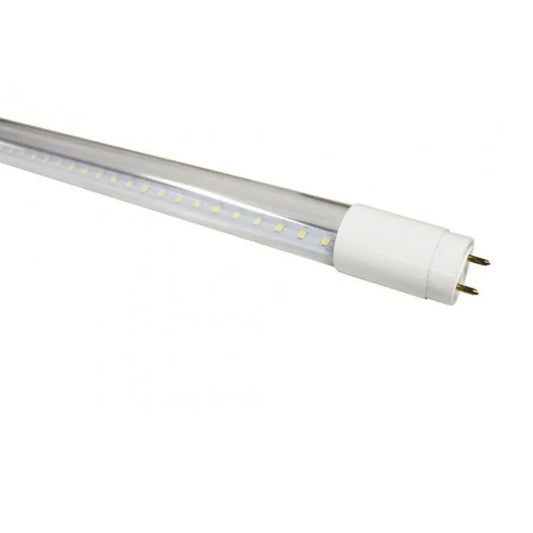 Διαφανής σωλήνας LED, 9W = 18W, 6400K, ισχύς στο ένα άκρο