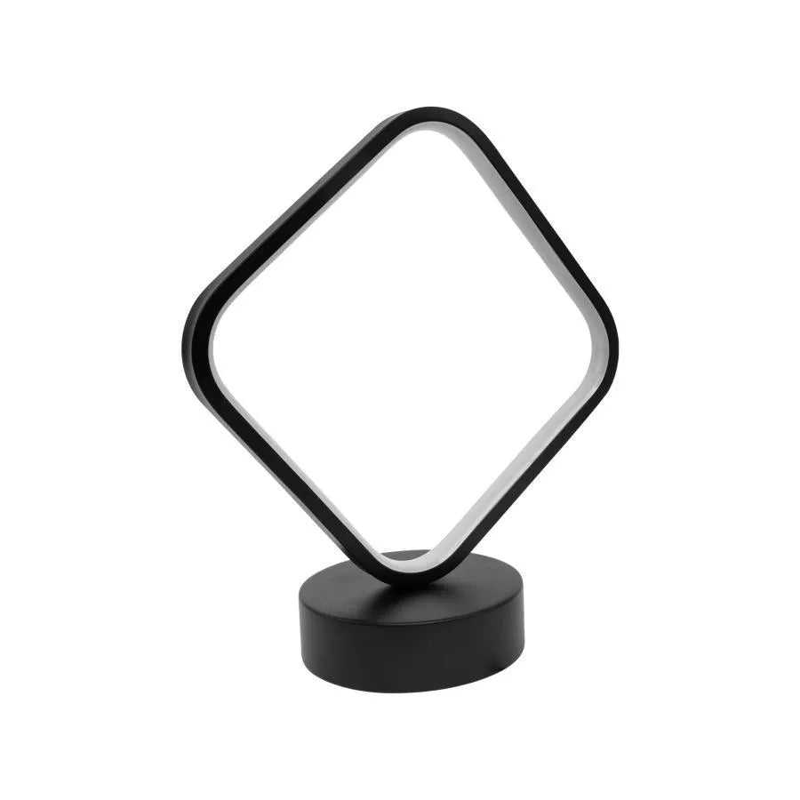 LED LED LAMP, 26W, 3000K/4000K/6000K, Metal and Acrylic, Black