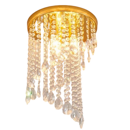 Crystal Ottavio Chandelier, διάμετρος 25cm, 2*E14, μέταλλο, χρυσός