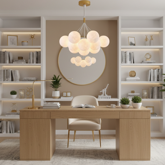 MODERN Πολυέλαιος, Τύπος Εκκρεμές, LOFT Bagliore, Globe, 7xG9, Ρυθμιζόμενο ύψος, Χρυσό