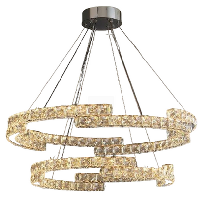 Lulus LED Crystal με το τηλεχειριστήριο Silver Latifah 118W