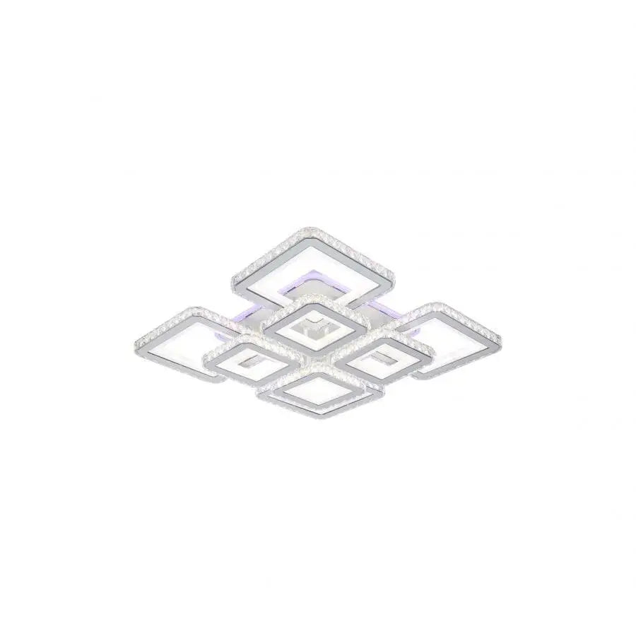 LED πολυέλαιος με τηλεχειριστήριο Leila, 362W, White, Daisy, RGB
