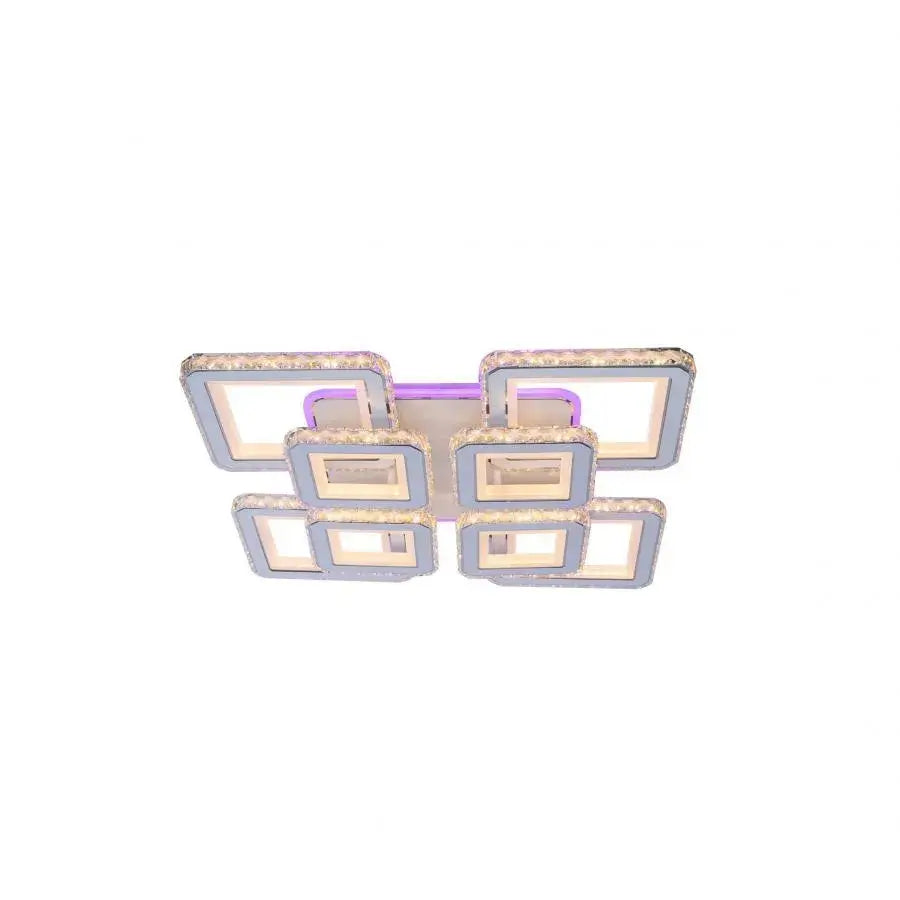 LED πολυέλαιος με τηλεχειριστήριο Leila, 362W, White, Daisy, RGB