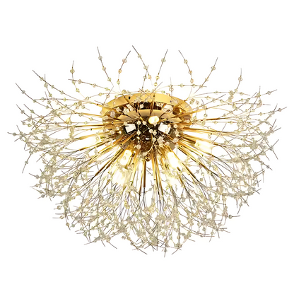 Rondo Vivace Crystal Chandelier, 8x G9, 60cm, Golden