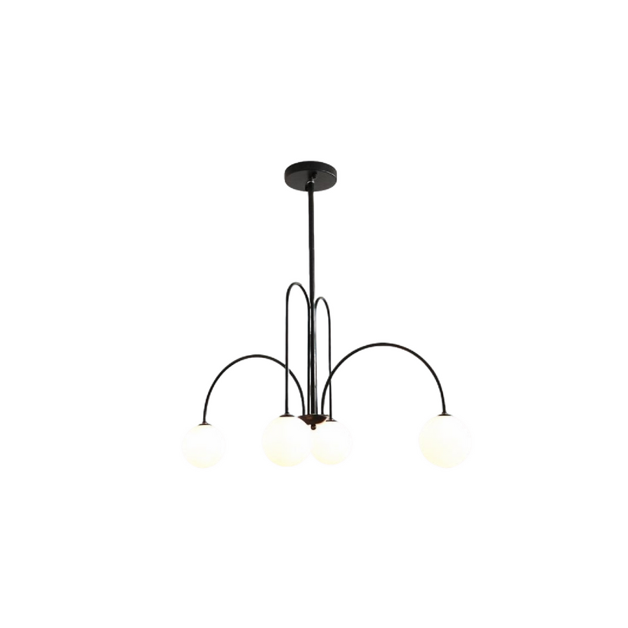 Torino Chandelier, 5*E27, μαύρο, μέταλλο