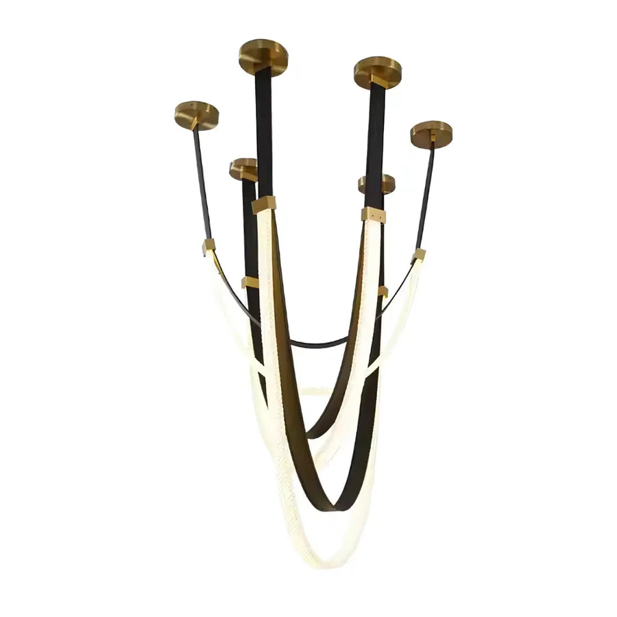 Candelabru Modern, LED, ARIA Largo, 36W, lumina Calda, Negru