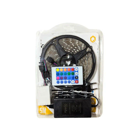 Kit Banda LED 5050 5m cu telecomanda, RGB, 10W/m, 5m, IP44